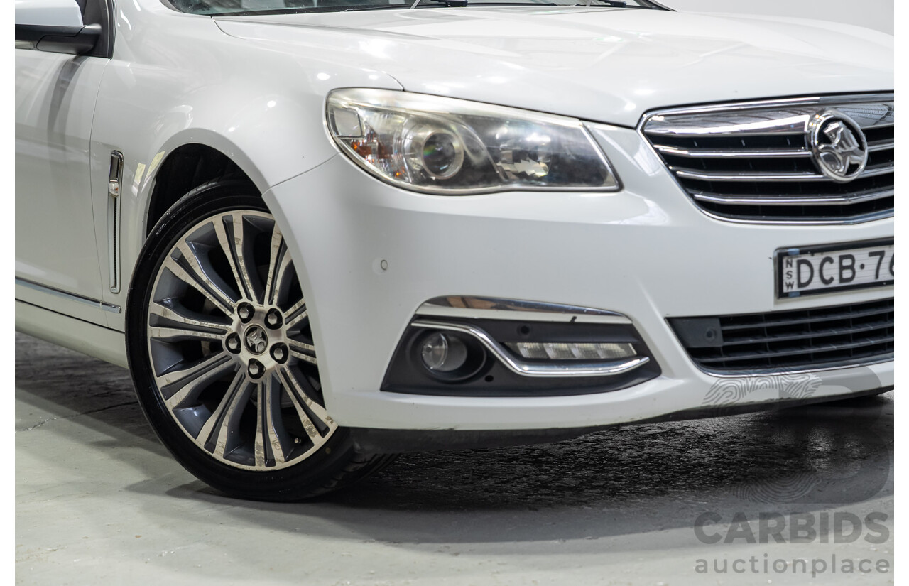03/2015 Holden Calais V  VF MY15 4d Sportwagon White 3.6L