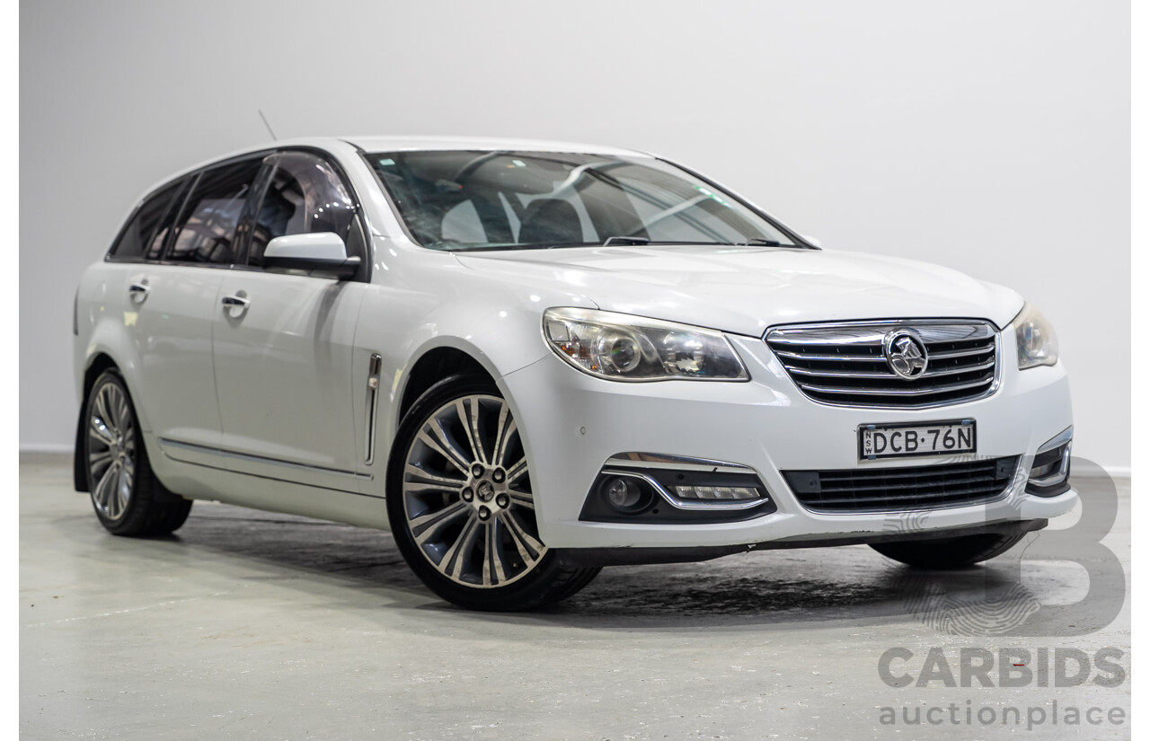 03/2015 Holden Calais V VF MY15 4d Sportwagon White 3.6L