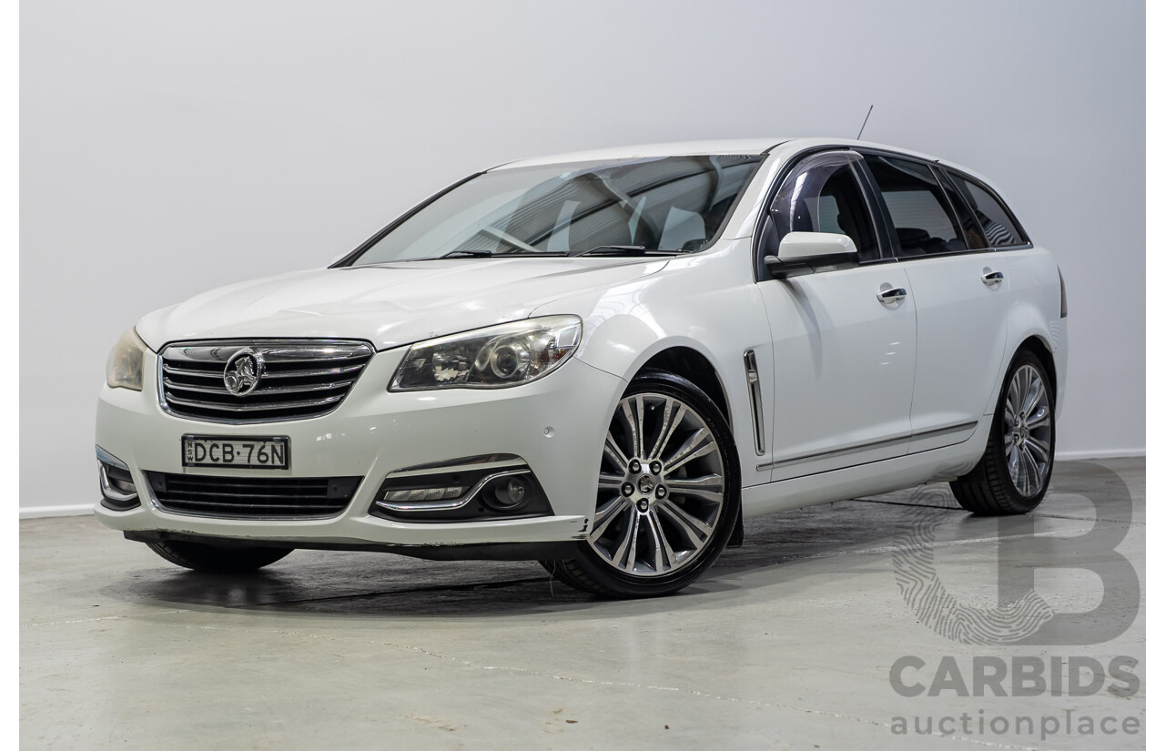 03/2015 Holden Calais V VF MY15 4d Sportwagon White 3.6L