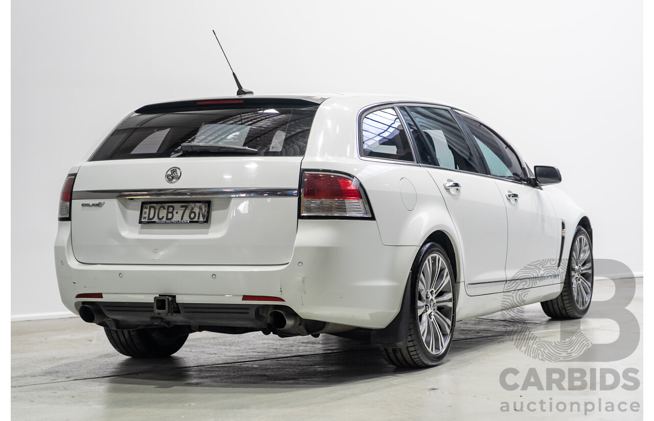 03/2015 Holden Calais V VF MY15 4d Sportwagon White 3.6L