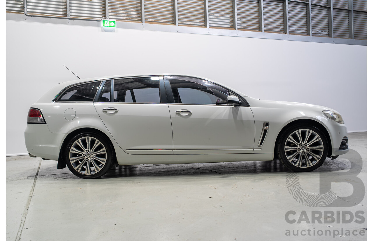 03/2015 Holden Calais V  VF MY15 4d Sportwagon White 3.6L