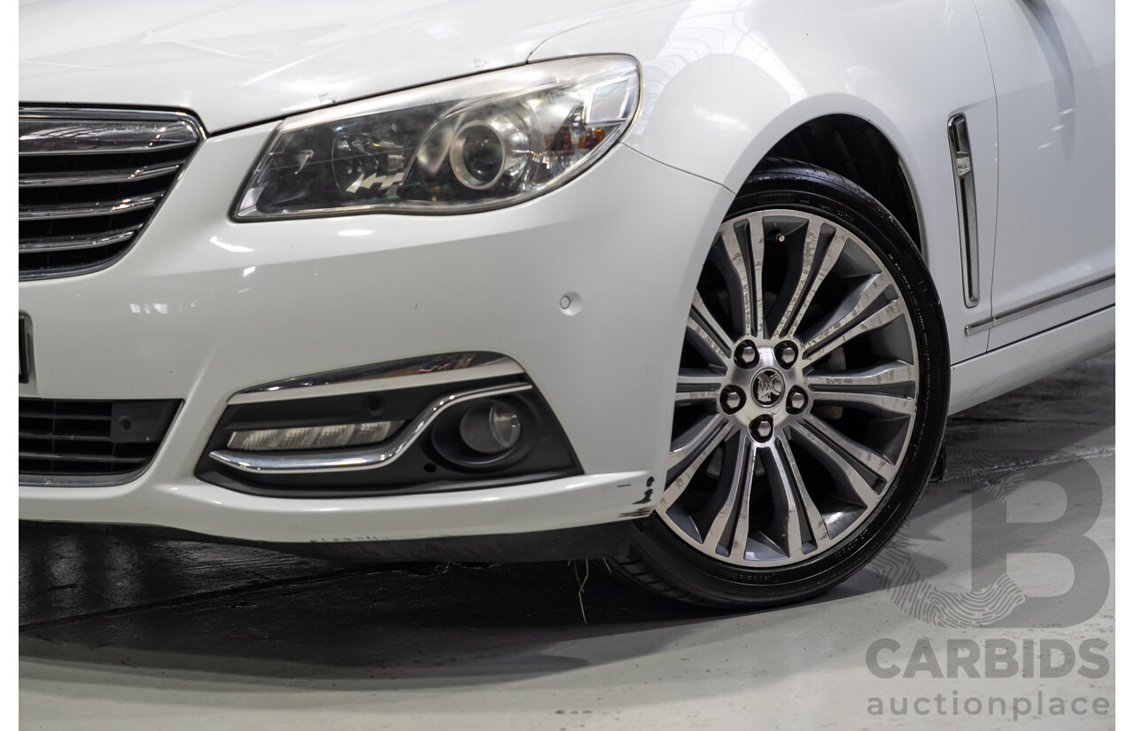 03/2015 Holden Calais V  VF MY15 4d Sportwagon White 3.6L