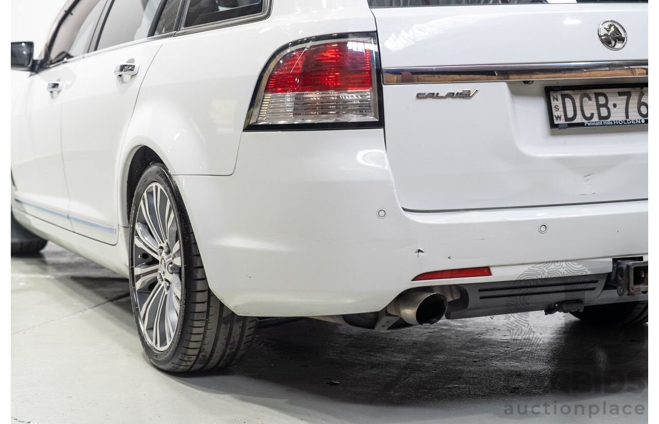 03/2015 Holden Calais V  VF MY15 4d Sportwagon White 3.6L