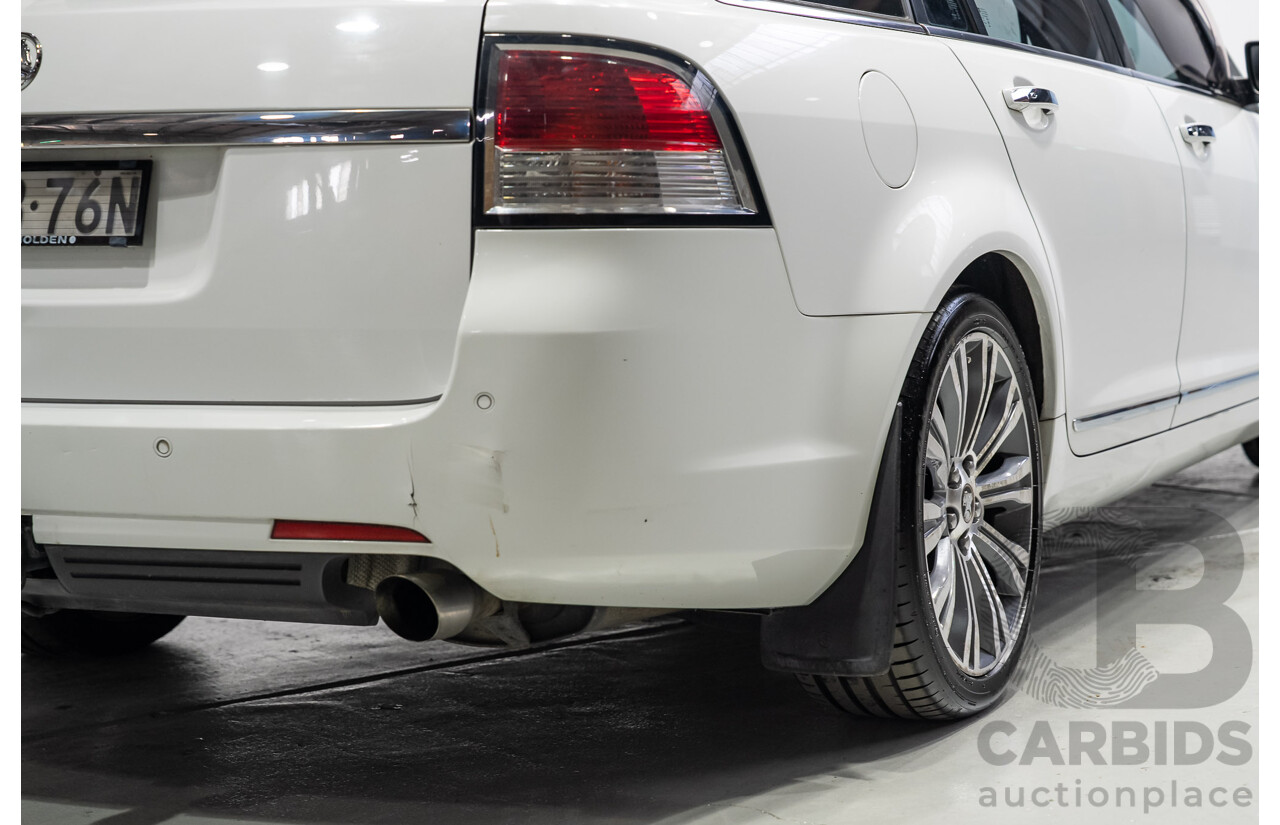 03/2015 Holden Calais V  VF MY15 4d Sportwagon White 3.6L