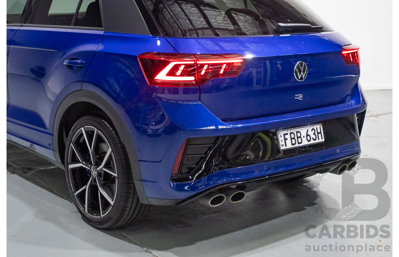 6/2023 Volkswagen T-Roc R (AWD) D1 MY23 4d Wagon Lapiz Blue Metallic Turbo 2.0L