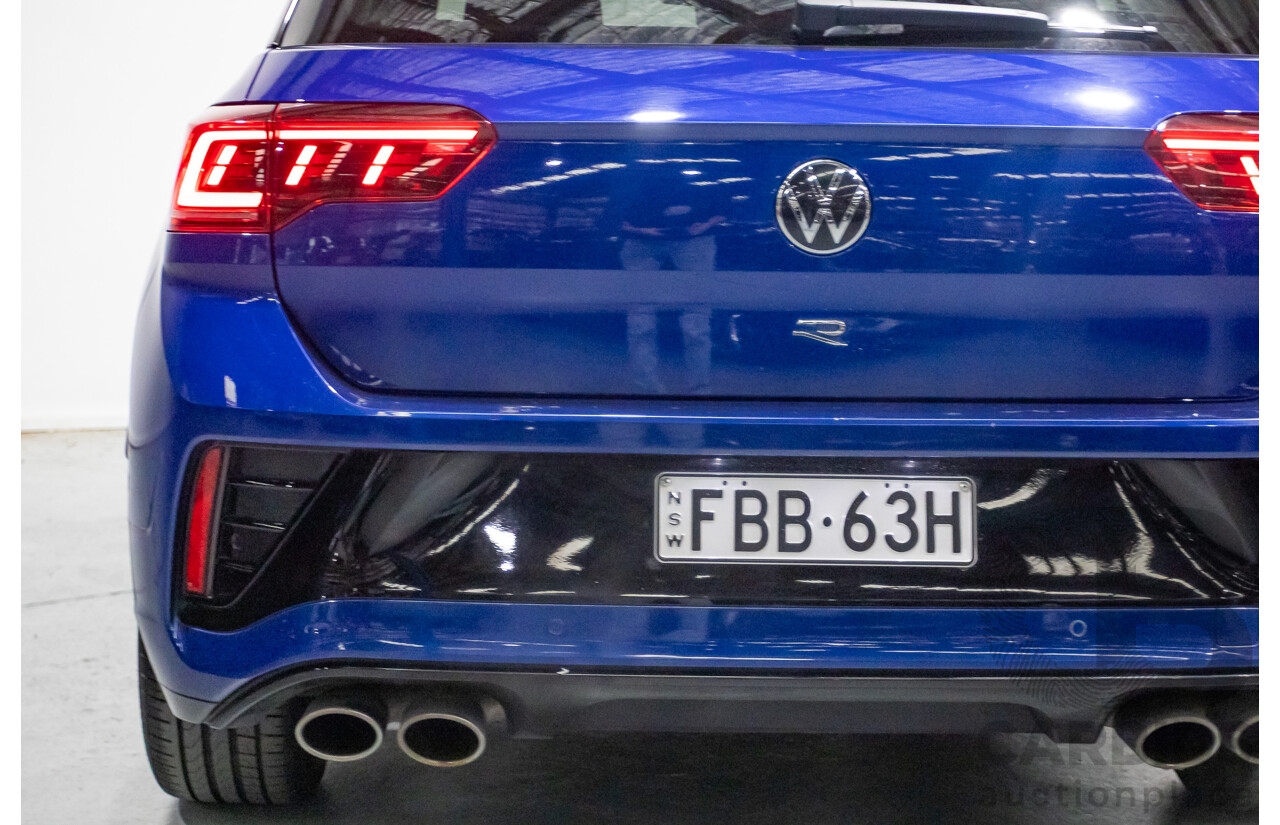6/2023 Volkswagen T-Roc R (AWD) D1 MY23 4d Wagon Lapiz Blue Metallic Turbo 2.0L