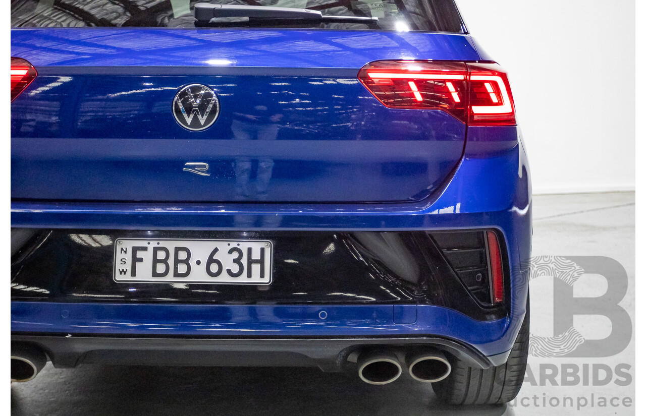 6/2023 Volkswagen T-Roc R (AWD) D1 MY23 4d Wagon Lapiz Blue Metallic Turbo 2.0L