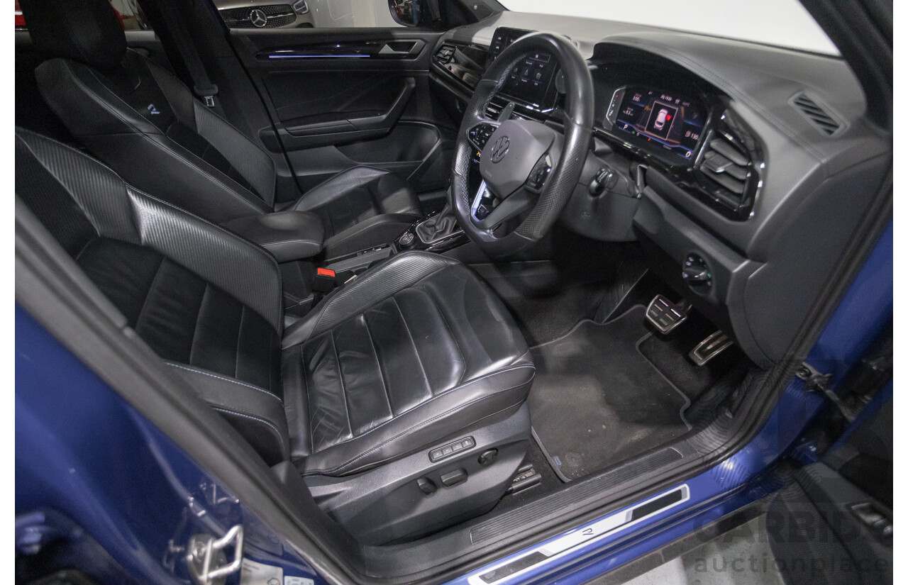6/2023 Volkswagen T-Roc R (AWD) D1 MY23 4d Wagon Lapiz Blue Metallic Turbo 2.0L