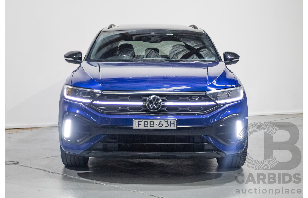 6/2023 Volkswagen T-Roc R (AWD) D1 MY23 4d Wagon Lapiz Blue Metallic Turbo 2.0L