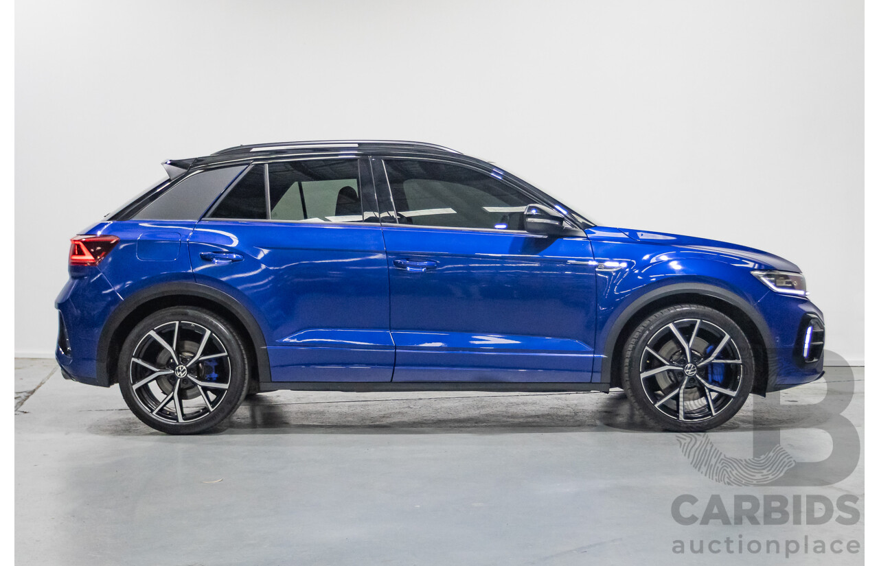 6/2023 Volkswagen T-Roc R (AWD) D1 MY23 4d Wagon Lapiz Blue Metallic Turbo 2.0L