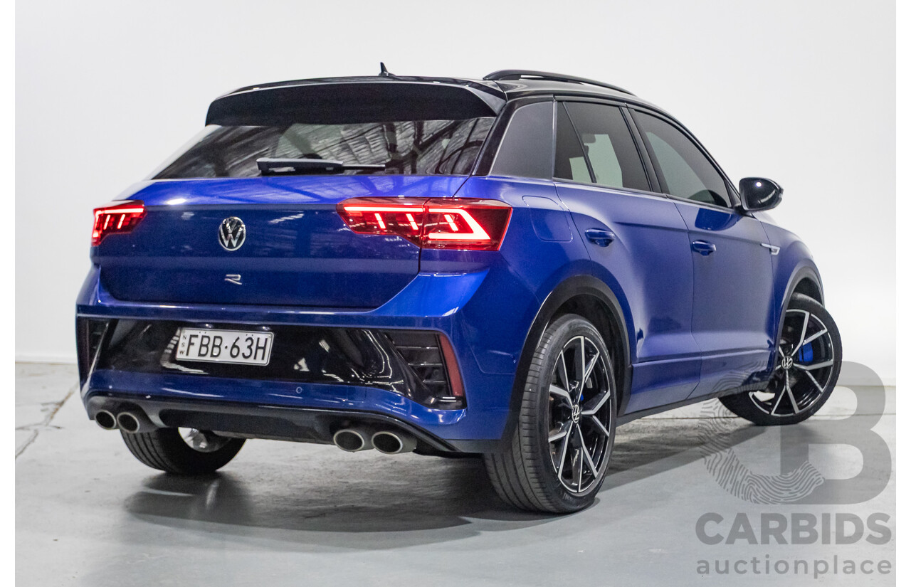 6/2023 Volkswagen T-Roc R (AWD) D1 MY23 4d Wagon Lapiz Blue Metallic Turbo 2.0L