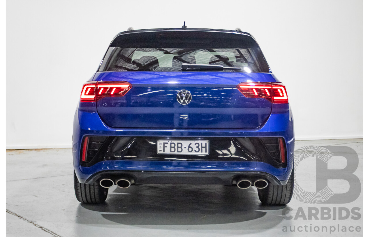 6/2023 Volkswagen T-Roc R (AWD) D1 MY23 4d Wagon Lapiz Blue Metallic Turbo 2.0L