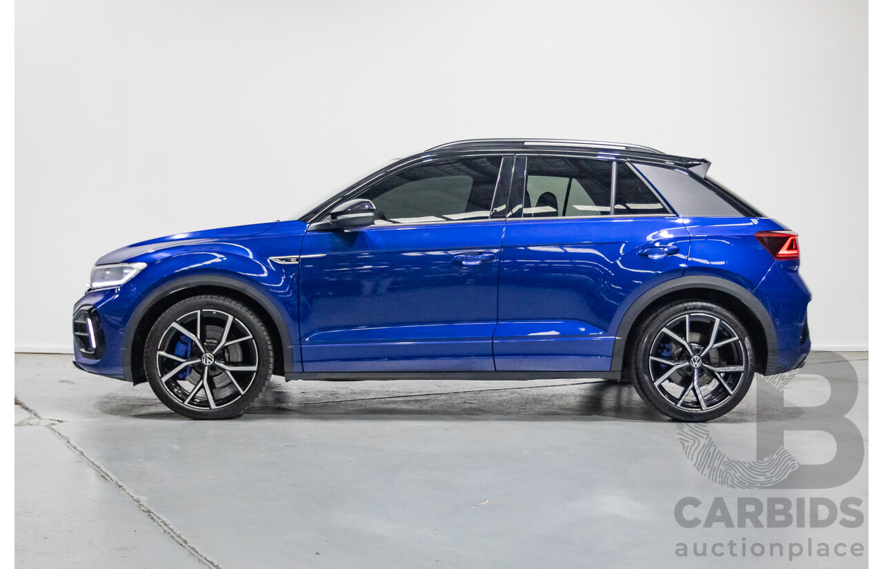 6/2023 Volkswagen T-Roc R (AWD) D1 MY23 4d Wagon Lapiz Blue Metallic Turbo 2.0L