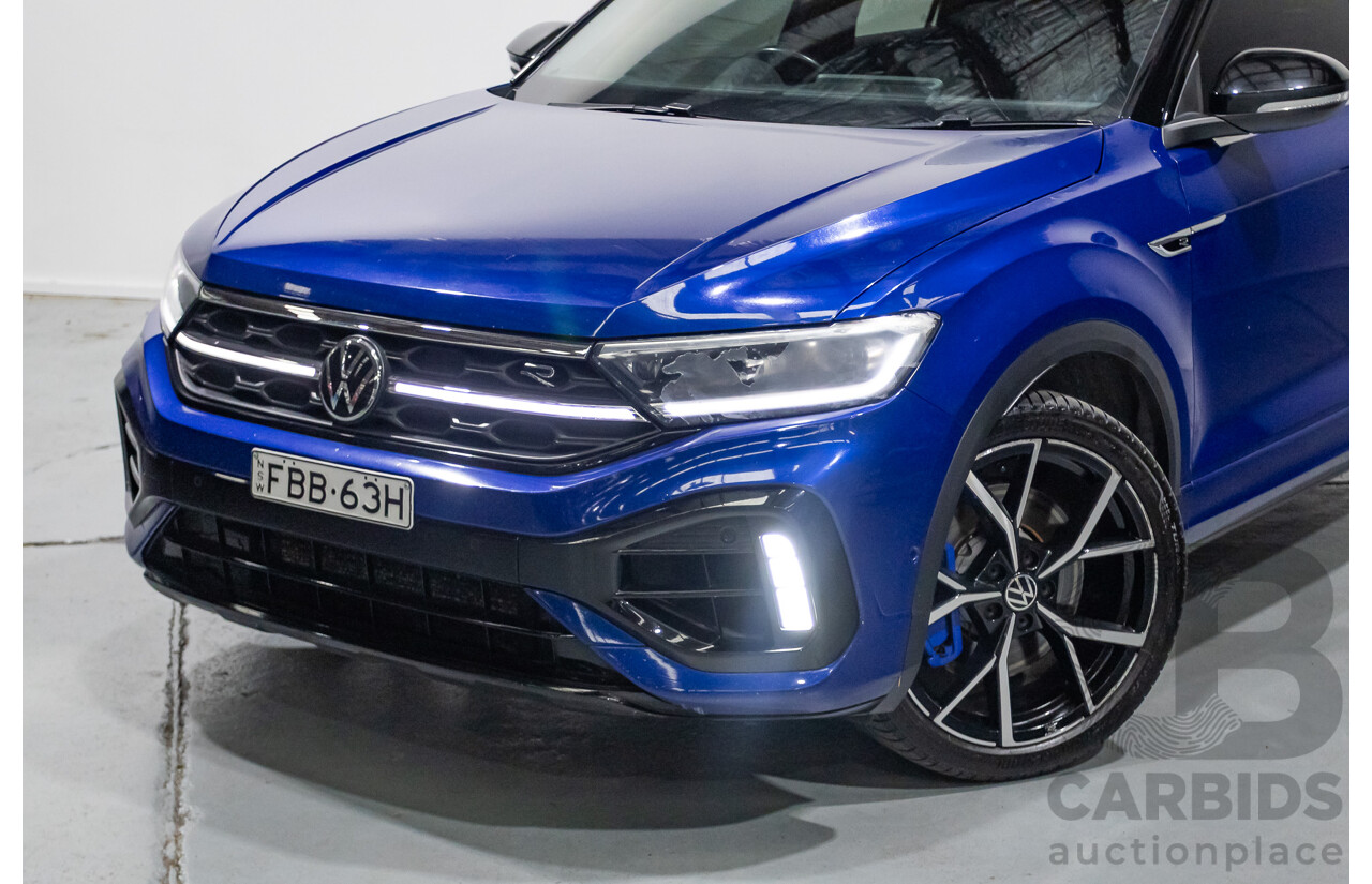 6/2023 Volkswagen T-Roc R (AWD) D1 MY23 4d Wagon Lapiz Blue Metallic Turbo 2.0L
