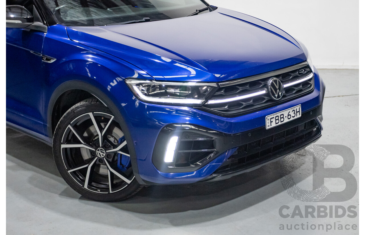 6/2023 Volkswagen T-Roc R (AWD) D1 MY23 4d Wagon Lapiz Blue Metallic Turbo 2.0L