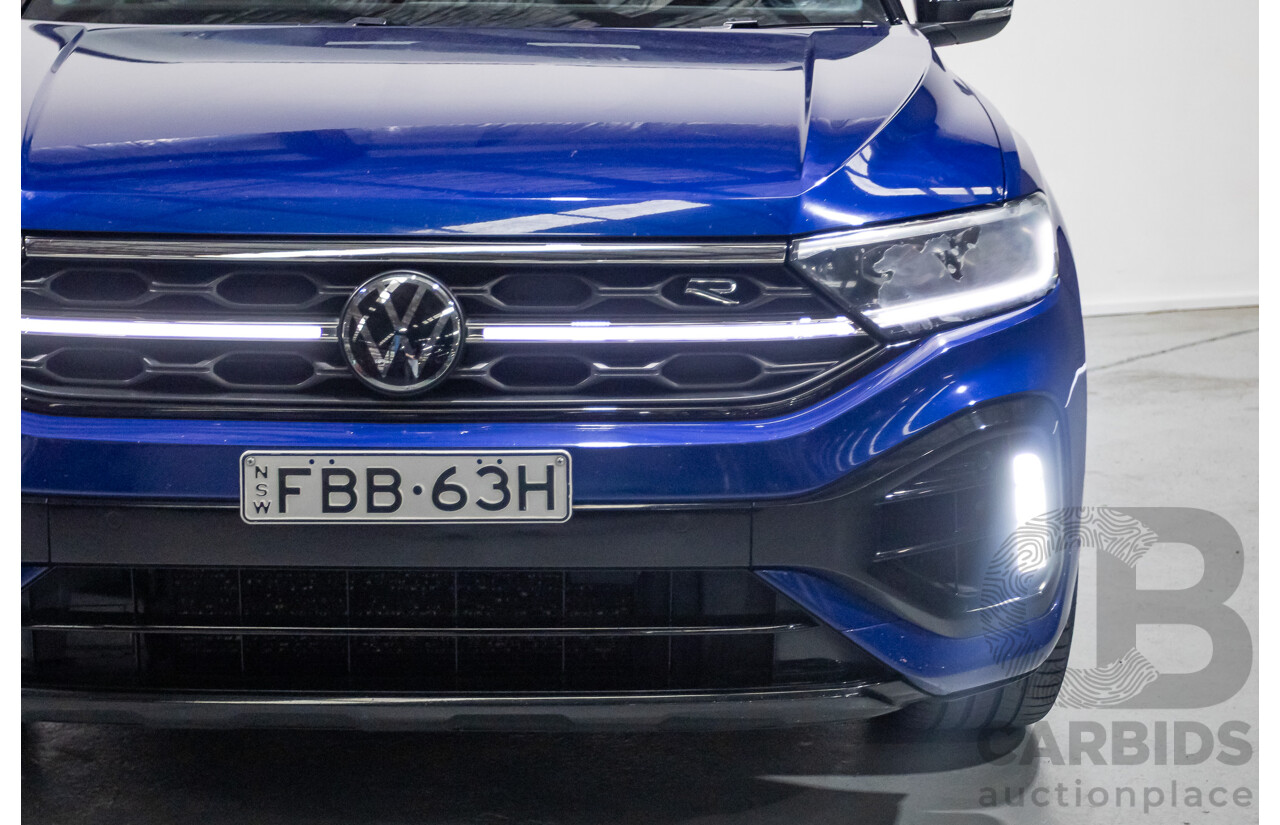 6/2023 Volkswagen T-Roc R (AWD) D1 MY23 4d Wagon Lapiz Blue Metallic Turbo 2.0L
