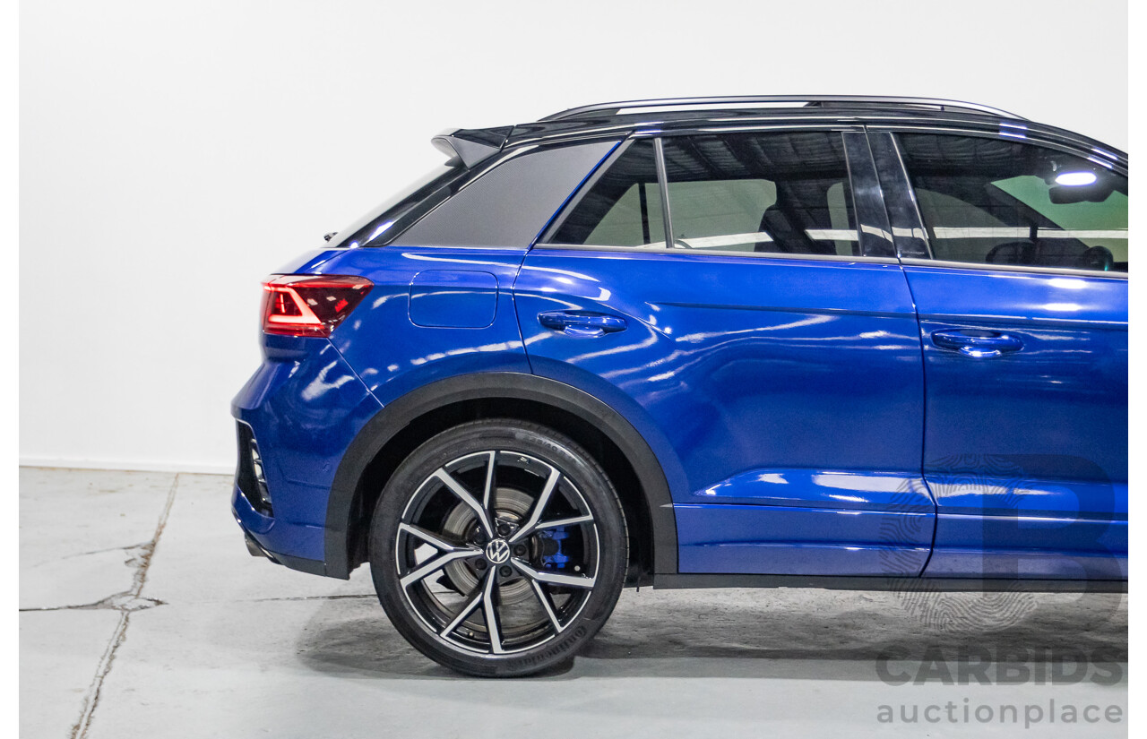 6/2023 Volkswagen T-Roc R (AWD) D1 MY23 4d Wagon Lapiz Blue Metallic Turbo 2.0L