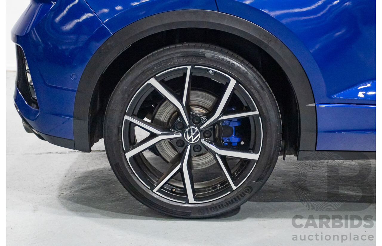 6/2023 Volkswagen T-Roc R (AWD) D1 MY23 4d Wagon Lapiz Blue Metallic Turbo 2.0L