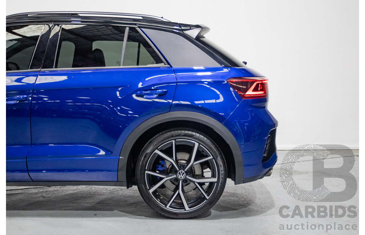 6/2023 Volkswagen T-Roc R (AWD) D1 MY23 4d Wagon Lapiz Blue Metallic Turbo 2.0L