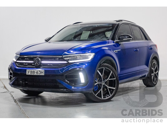 6/2023 Volkswagen T-Roc R (AWD) D1 MY23 4d Wagon Lapiz Blue Metallic Turbo 2.0L