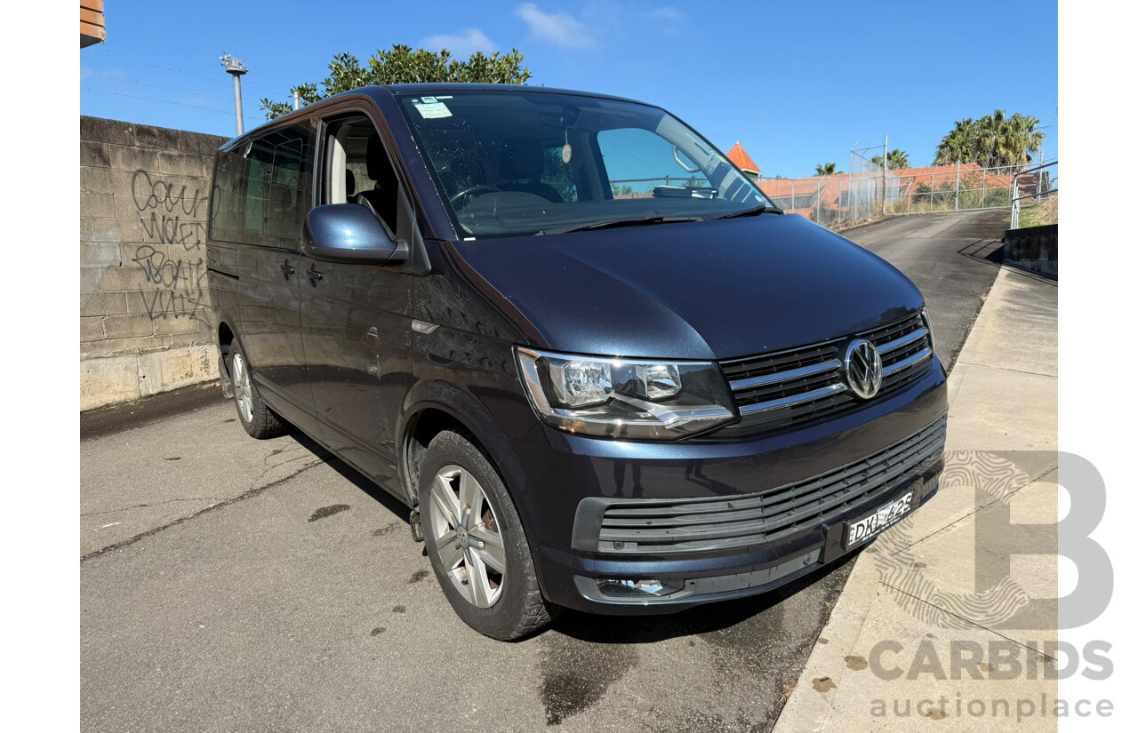 10/2016 Volkswagen Multivan Comfortline TDI340 LWB T6 MY17 4D Wagon Blue Turbo Diesel 2.0L
