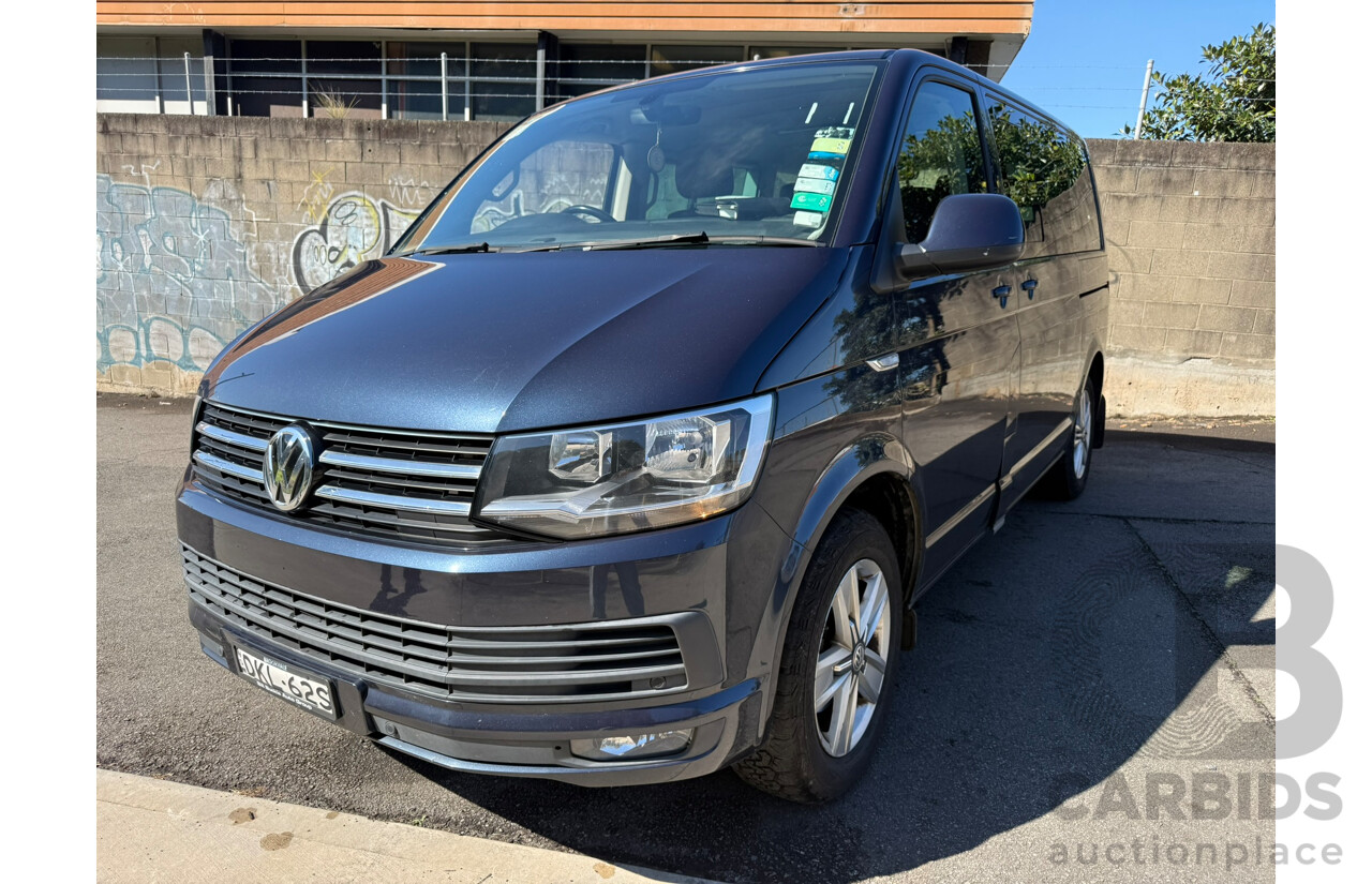 10/2016 Volkswagen Multivan Comfortline TDI340 LWB T6 MY17 4D Wagon Blue Turbo Diesel 2.0L