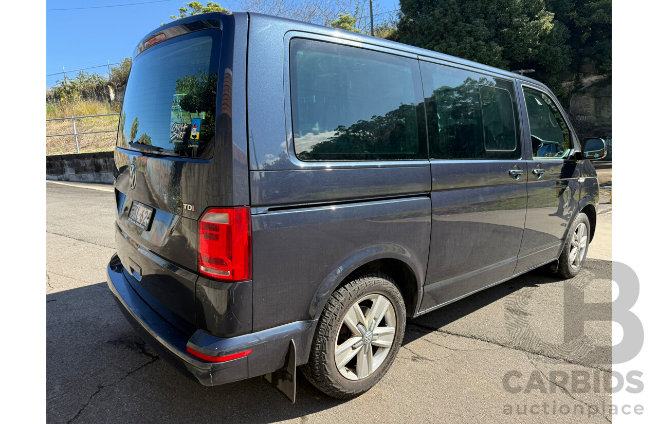10/2016 Volkswagen Multivan Comfortline TDI340 LWB T6 MY17 4D Wagon Blue Turbo Diesel 2.0L
