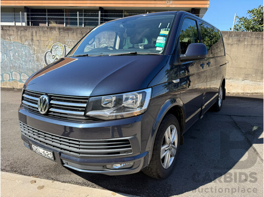 10/2016 Volkswagen Multivan Comfortline TDI340 LWB T6 MY17 4D Wagon Blue Turbo Diesel 2.0L