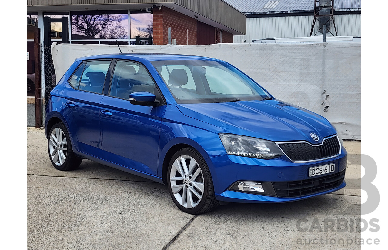 08/2015 Skoda Fabia 81 TSI NJ 5d Hatchback Blue 1.2L