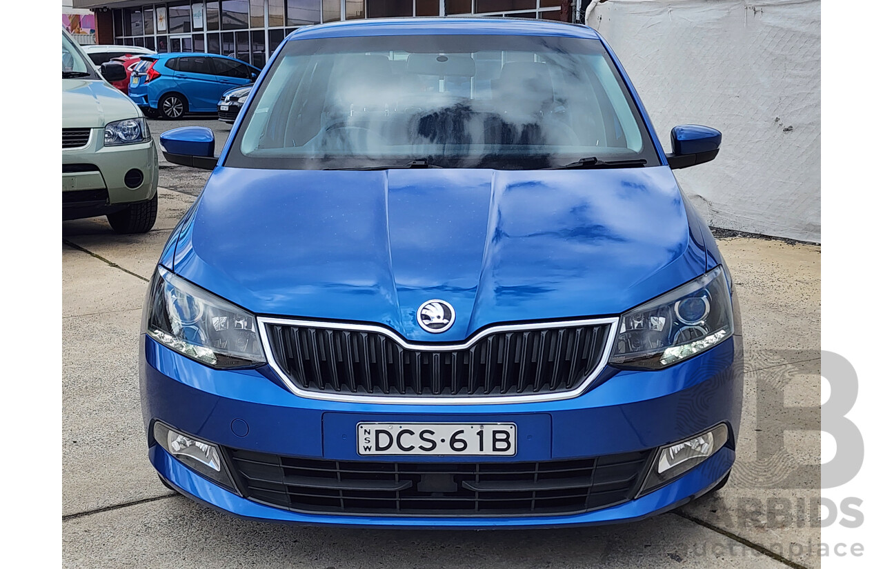 08/2015 Skoda Fabia 81 TSI NJ 5d Hatchback Blue 1.2L