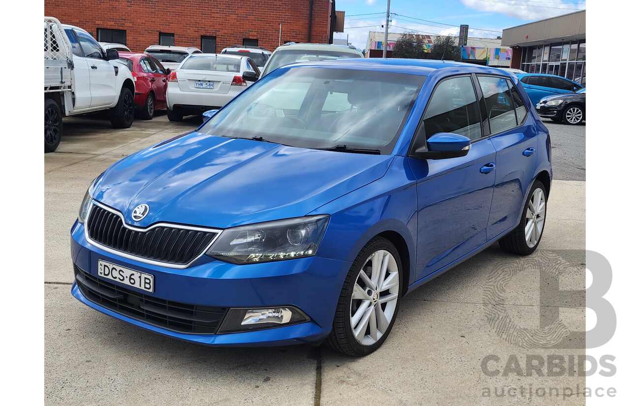 08/2015 Skoda Fabia 81 TSI NJ 5d Hatchback Blue 1.2L