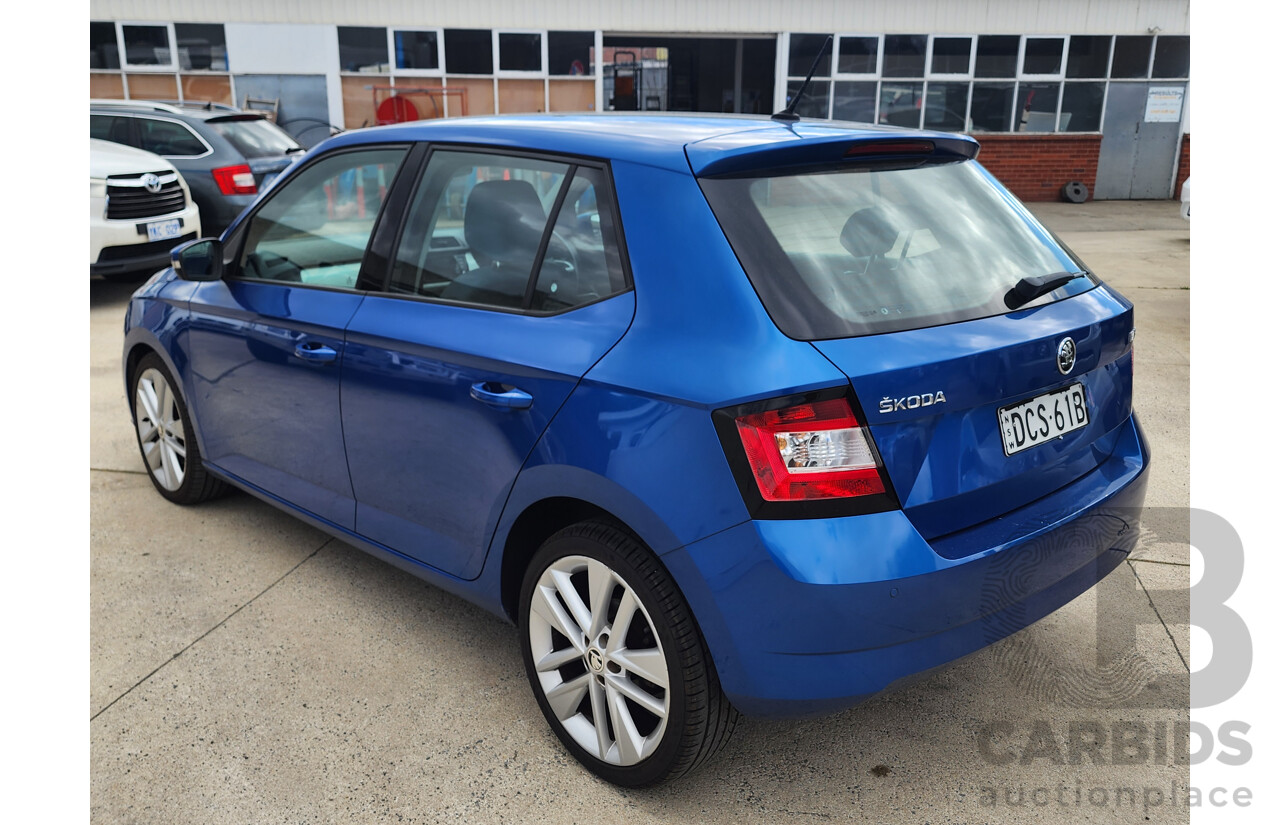 08/2015 Skoda Fabia 81 TSI NJ 5d Hatchback Blue 1.2L