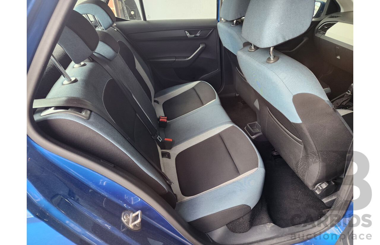 08/2015 Skoda Fabia 81 TSI NJ 5d Hatchback Blue 1.2L