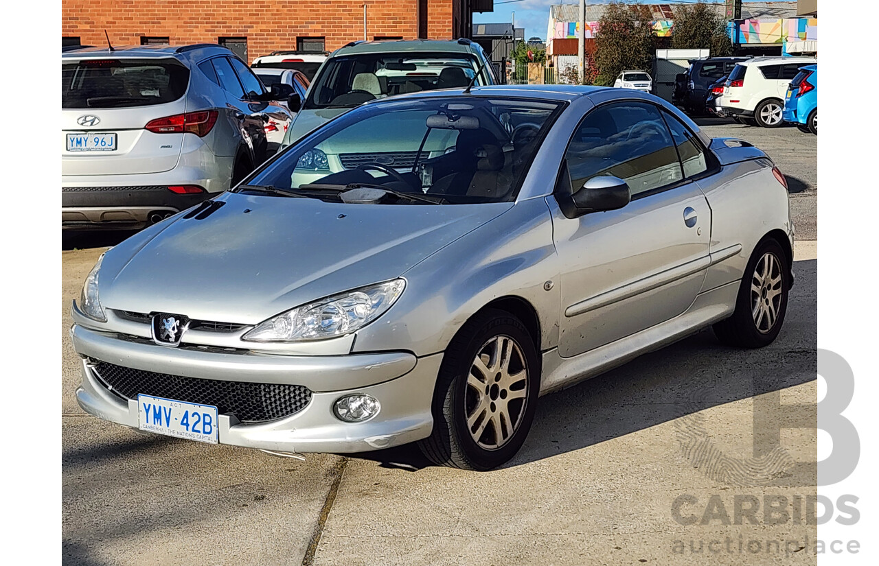 01/2007 Peugeot 206 CC 2d Cabriolet Silver 1.6L