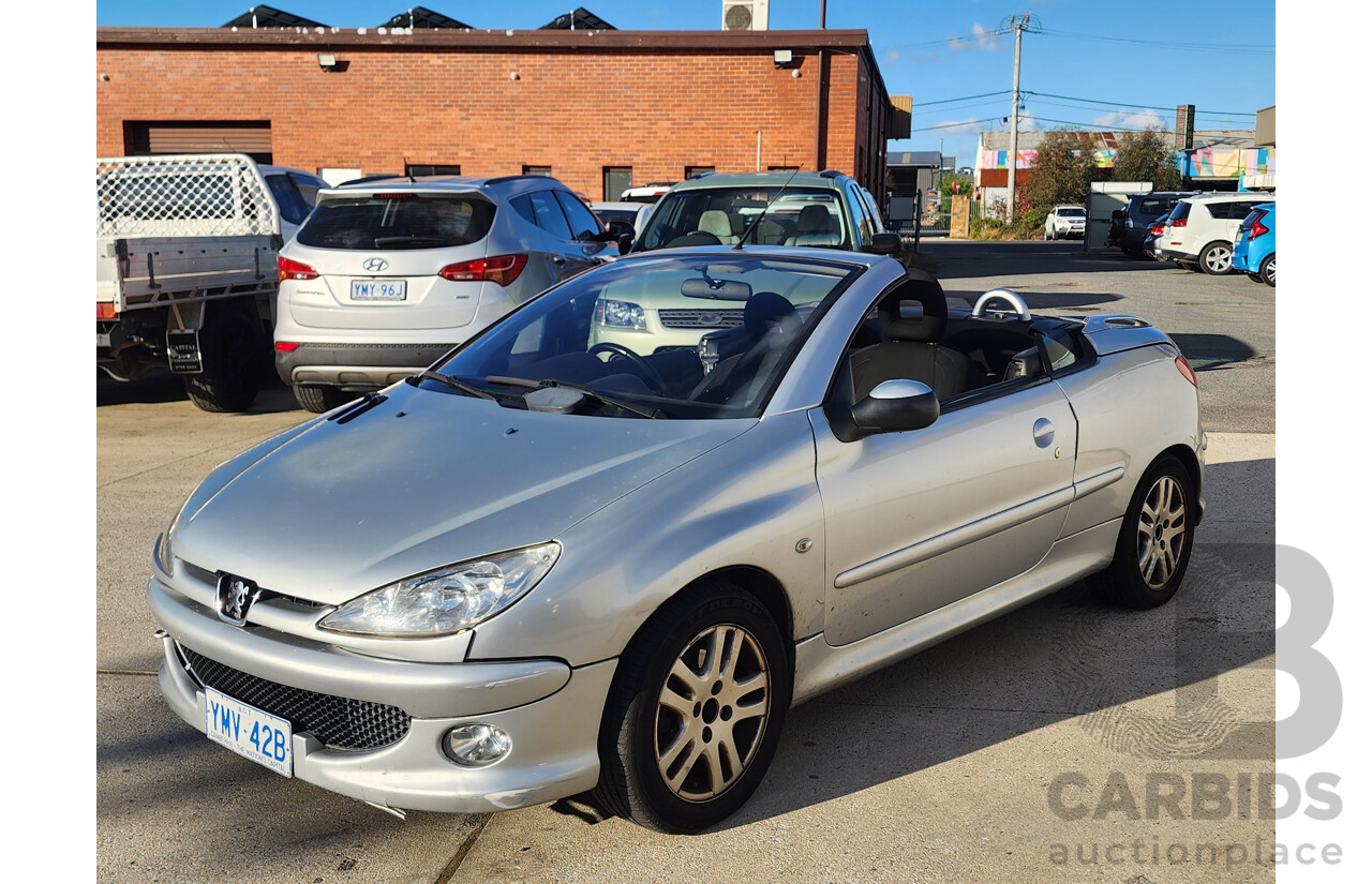 01/2007 Peugeot 206 CC  2d Cabriolet Silver 1.6L