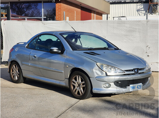 01/2007 Peugeot 206 CC  2d Cabriolet Silver 1.6L