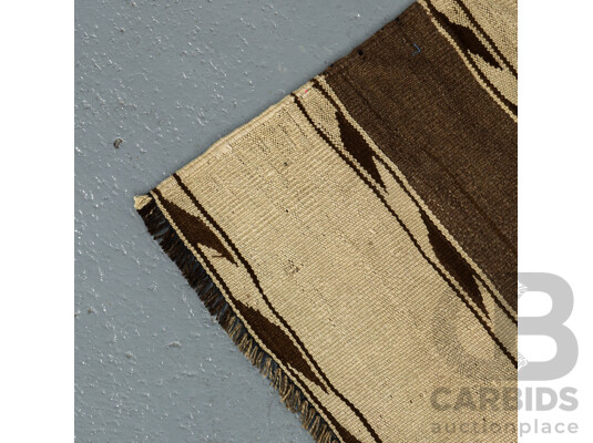 Hand Knotted Striped Kilim Rug