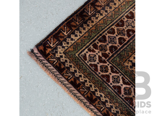 Hand Knotted Afghan Baluchi Rug