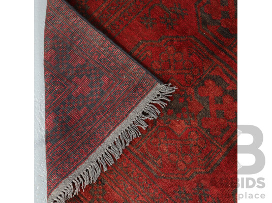 Hand Knotted Afghan Rug