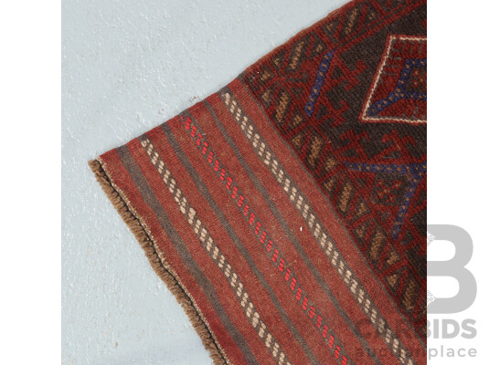 Hand Knotted Afghan Mushwani Runner Rug