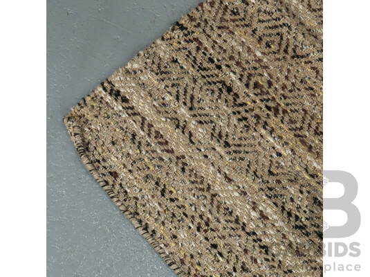 Hand Knotted Diamond Patterned Rug