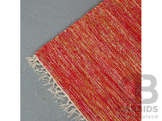Hand Knotted Cotton Durry Rug