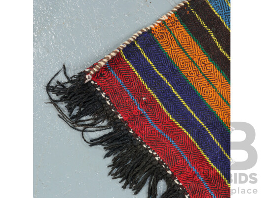 Hand Knotted Striped Kilim Rug