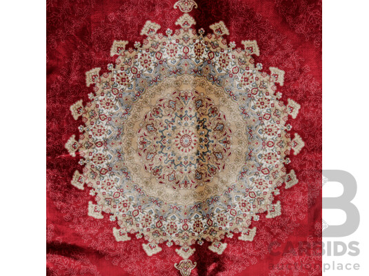 Hand Knotted Turkman Hali Turkish Bamboo Silk Rug