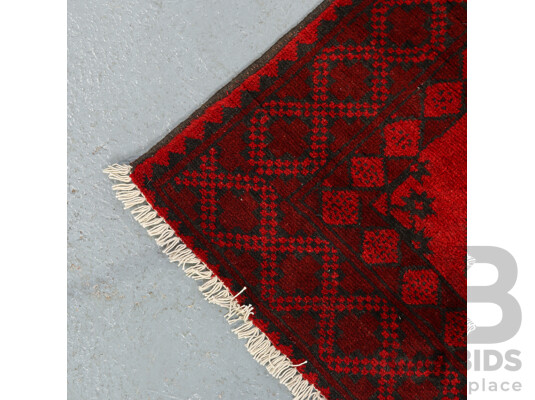 Hand Knotted Afghan Rug