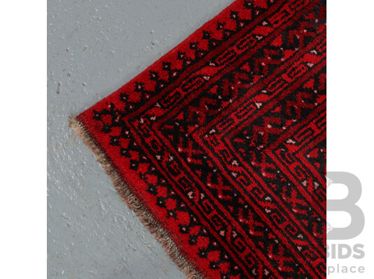 Hand Knotted Afghan Rug