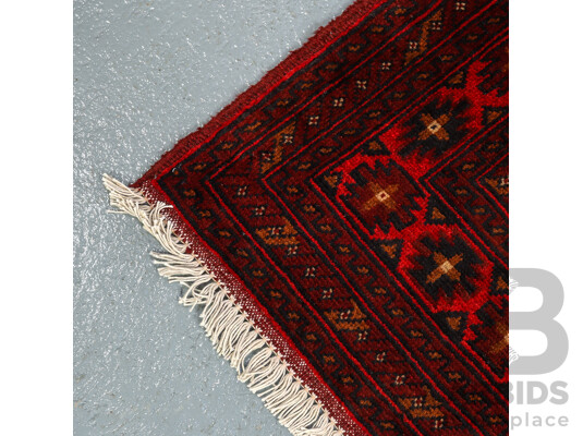 Hand Knotted Afghan Baluchi Rug