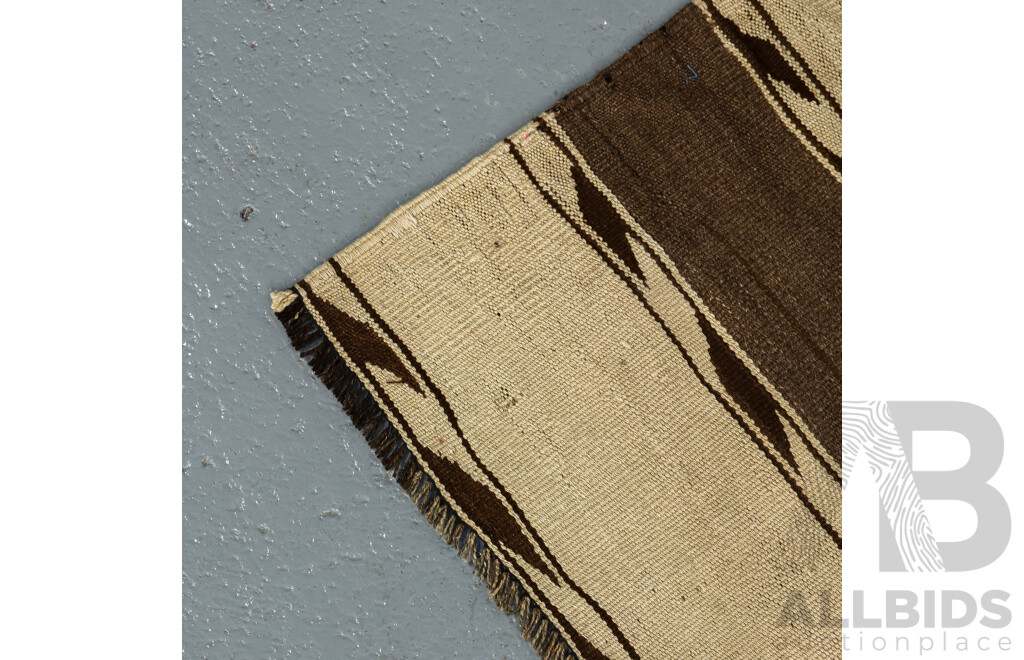 Hand Knotted Striped Kilim Rug