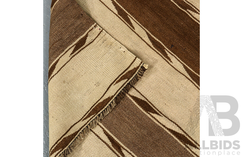 Hand Knotted Striped Kilim Rug