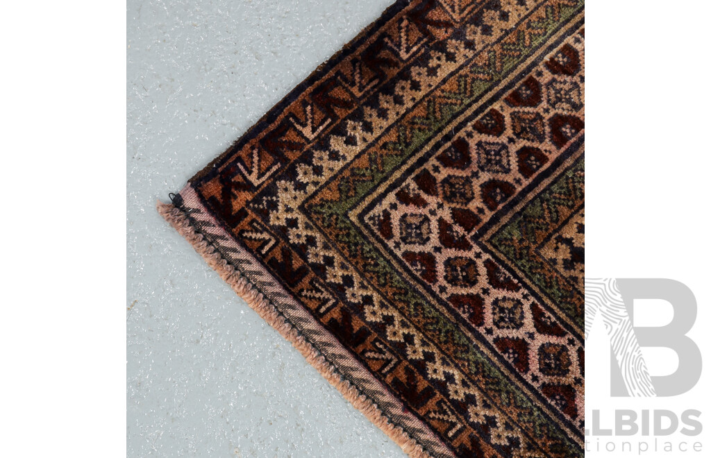 Hand Knotted Afghan Baluchi Rug